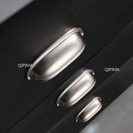 Wardrobe Drawer Handle American Style Single Hole Small Pull Ring Light Luxury Cabinet Door Handle Golden Shell Chinese Style