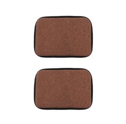 Set of 2 30x40cm Brown Home Chair Cushion Dining Chair Pads Easy To Care1088872