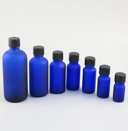 Storage Bottles Jars Essential Oil Matte Blue Green Glass Containers Vials 51015203050100 Ml Sample Refillable Bottle 20pc5461024