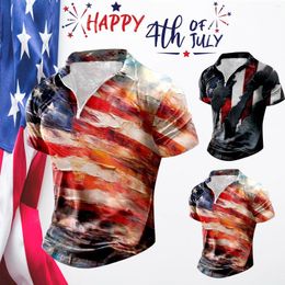 Men's Casual Shirts Business Printed 3d Lapel T Shirt Outdoor Daily Street Wear Polyester Long Sleeved Foldable Men Undershirt