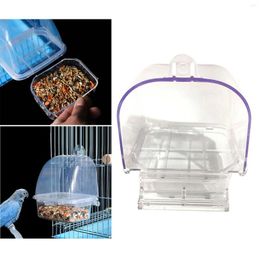 Other Bird Supplies Cage Feeder Parrot Birds Hanging Bowl Parakeet Box Pet Plastic Food Container