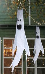 Party Decoration Halloween Spectre Hanging Ornament Led Lights Outdoor Tree Props Ghost Festival Decor1633195
