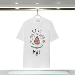 Mens Tshirts Designer Tshirt Oversized t Shirt White t Shirt Men Casablanca Luxury Shirt for Men Top Oversized Tee Casablanc Shirt Casa Clothing Fashion Summer L2ux2
