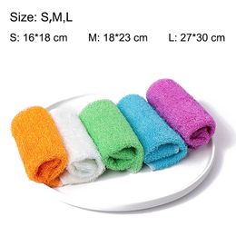 Bamboo Fiber Dish Cloth Anti-grease Scouring Pad Dishcloth Washing Towel Double Thickening Kitchen Household Cleaning Wipe Rag