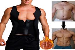 Neoprene Heat Trapping Shirt Sweat Body Shaper Vest Waist Trainer Sauna Effect Shapewear Compression Tank Top Tummy Cincher Belt M5553582
