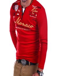 Men039s TShirts Zogaa 2021 Fashion Men T Shirt Long Sleeve Slim Solid Colour Tshirt Striped Fold Raglan Casual Shirts Tops Tee6001662