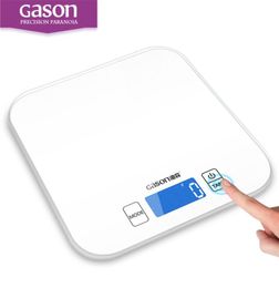 GASON C1 Kitchen Scale Electronic Precision Mini Measure Tools Balance Digital Gramme Cooking Food Glass LCD Display 15kg1g T2003263127985