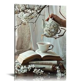 Tea Bread Egg Food Canvas Painting Modern Wall Art Picture for Kitchen Decor Nordic Posters and Prints Home Decoration