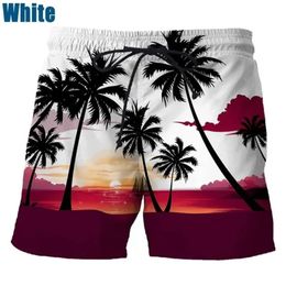 Childrens Swimwear Shorts 3d Print Beach coconut tree Pattern Short Kids Boys Masculina Swimsuit Sports Pants 240528