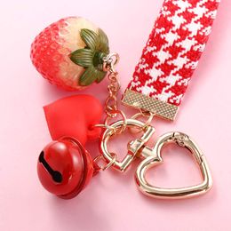 Fruit Women Jewellery Bag Pendant Gift For Friend Backpack Pendant Key Holder Key Accessories Strawberry Heart Keychain