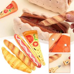 Cute Pizza Dog Bread Simulation Stationery Ballpoint Pasted Gift Pen School Refrigerator Student Supply Offi W7S2