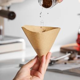 GIANXI Coffee Philtre Paper V60 Drip 01 02 Espresso Natural 1-4 Cups Barista Mocha Pot Cone-Shape Bag For Coffee Accessories