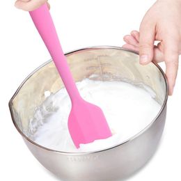 1pcs Kitchen Silicone Cream Butter Cake Spatula Mixing Batter Scraper Brush Butter Mixer Cake Brushes Baking Tool Kitchenware