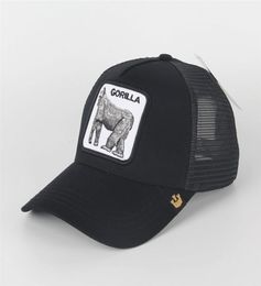 luxury Summer Bee Mesh Hats Women Fashion Visor Hat Men Embroidery Tiger Baseball Caps Adjustable Snapback Animals Hat Golf Ball 2070110