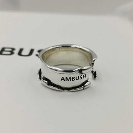 AMBUSH ring s925 sterling silver ring is used as a small industrial brand gift for men and women on Valentine's Day 221011 264M