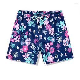 Men's Shorts Hawaii Beach Flower 3D Printed Summer Surfing Board Men Women Swim Outdoor Pants Oversized