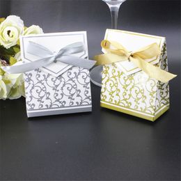 Sweet Cake Gift Candy Boxes Bags Anniversary Party Wedding Favours Birthday Party Supply 100pcs Favour wholesale 229s