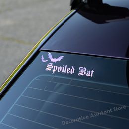 Stay Spooky Vinyl Sticker Halloween Car Accessories Decal Spoiled Bat Decals Goth Stickers Car Window Truck Bumper Laptop Decor