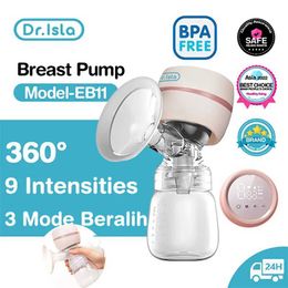 Breastpumps Dr. isla Automatic Electric Breast Pump USB Charging Portable Breast Pump Silent Strong suction Breast Pump BPA No Q240528