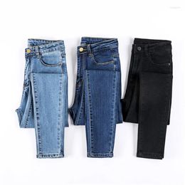 Women's Jeans VIYUGUO 2024 Female Denim Pants Black Colour Womens Donna Stretch Bottoms Skinny For Women Trousers 0023