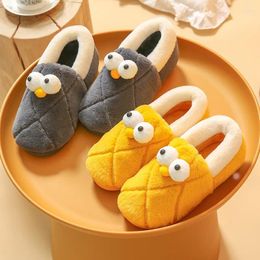 Slippers Couple Cotton Winter Warm Women Men Bottom Soft Insole Home Shoes Plush Non Slip Bedroom Chaussure