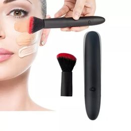 Vibration Cosmetics Makeup Blending Brush with 10 Vibration Frequencies For Quick Makeup Electric Makeup Puff Applicator 240529