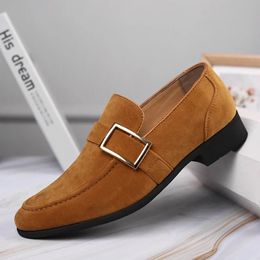 Mens Dress Shoes Designer Formal Loafers Mens Leather Shoes Suede Men Wedding Man Designer Work Social Business Loafers 240528