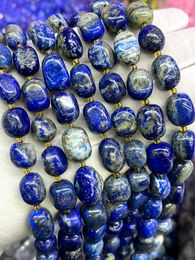 Natural Lapis Lazuli Conformal Ocean Stone Irregular Irregular Faceted Loose For Jewelry Making DIY Necklace Bracelet 15''