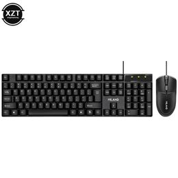Wired Keyboard and Mouse Set Desktop Laptop All-in-one Keyboard Combo Kits for Laptop Mac Desktop PC Business Office Home Supply 240529