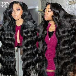 Brazilian 250% Body Wave 13x4 Lace Front Wig 13x6 HD Frontal Wigs 30 40 Inch Glueless Closure Human Hair For Women 240515