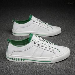 Casual Shoes Spring Summer Genuine White Board Trend Men's Wild Flats Waterproof Non-slip Shoe Male Footwear