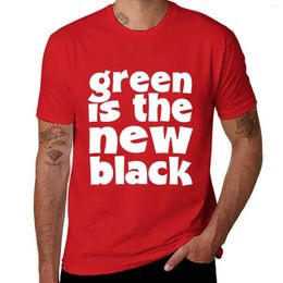 Men's Tank Tops Green Is The Black T-Shirt For A Boy Oversized Tees Heavy Weight T Shirts Men