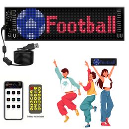 USB 5V LED MATRIX Panel Mistrzostwa Europy RGB Graffiti DIY Football Concert Concert Animation Rolling Pilot Control+App Control CAR