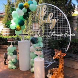 wedding decoration Iron circle mesh arch Ring wedding background mesh a wreath shelf for party & A ring frame for balloon 279u
