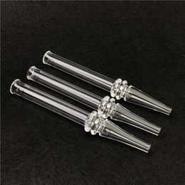 5 Inch Quartz Straw Tube Rig Stick Philtre Tips Taster Mini Nector Collector Hand Smoking Water Accessories