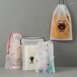 Storage Bags 100pcs/set Drawstring Pocket Cleansing Towel And Makeup Travel Bag Gift Package Household Sundries Organisation