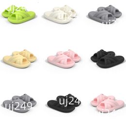 Summer Nuovi prodotti Designer di pannelli per donne Scarpe da donna Bianco bianco nero Pink Sandals grigio sandali Fashion-024 Slide piatti da donna Gai Scarpe