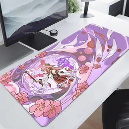 Genshin Impact Mouse Pad Yae MikoGamer Mousepads Gaming Mousepad Keyboard Mat Large Mouse Pads Big Computer Desk Mats Anime 240529