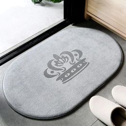 Bath Mats Memory Foam Mat Thick Water Absorbent Bathroom Carpet Velvet Non Slip Tub Rugs Shower Room Door Floor Tapis