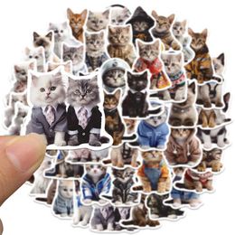 50pcs Cute Animals Cats Stickers Vinyl Laptop Decals Luggage Guitar Phone Water Bottle Waterproof Graffiti Toy