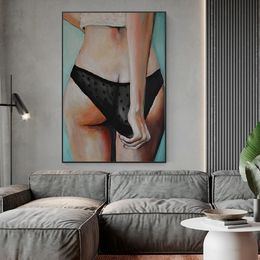 Vertical People Sexy Nude Modern Rolled Canvas Paintings And Prints HD Pictures Wall Art For Living Room Home Decor Frameless