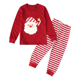 Clothing Sets Girls Christmas Santa Set Baby Boys Infant Tops Striped Pants Outfits 7 Slim