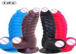 GaGu Dildo Colour Dinosaur Scales Penis With Suction Cup Dildo Female Adult Sex Toys Real Huge Cock Strapon Big Dick Sex Shop MX2009179229