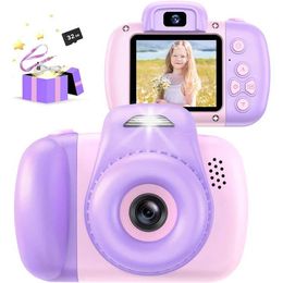 Toy Cameras Film Kids Camera Toy 1080P HD Preschool Digital Camera 2.0-inch Childrens Camera with 32GB TF Card Christmas Birthday Gift Toy WX5.28