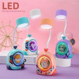 Table Lamps Lamp Special Gift Creative Student Dormitory Bedroom Reading Cartoon Eyes Protection Indoor Lighting Supplies For Study