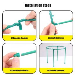 Plant Support Cages Flowers Plant Pile Stand Greenhouses Durable Fixing Holder Indoor Vine Climbing Bracket Garden Tool Supplies