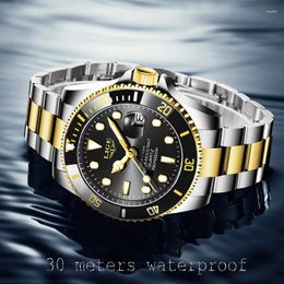 Wristwatches Reloj LIGE Top Fashion Diver Watch Men Waterproof Date Clock Sport Watches Mens Quartz Wristwatch Relogio