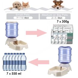 3.8L Dog Bowl Dog Water Dispenser Automatic Feeding Bowls Pet Waterer Feeder Bowl for Dog Cat Large Capacity Cat Water Fountain