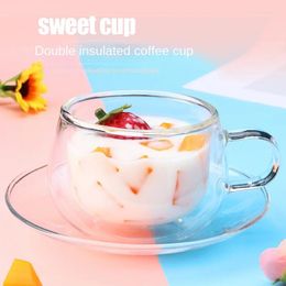 Mugs Nordic High-borosilicate Heat-resistant Glass Mug Christmas Cups Of Coffee Tea Cup Personalised Gift Original