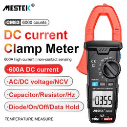 Mestek 600A Digital Clamp Meter DC/AC 600V Current Voltage Tester Ammeter NCV Pliers Car Amp Pinza Amperimetric Multimeter